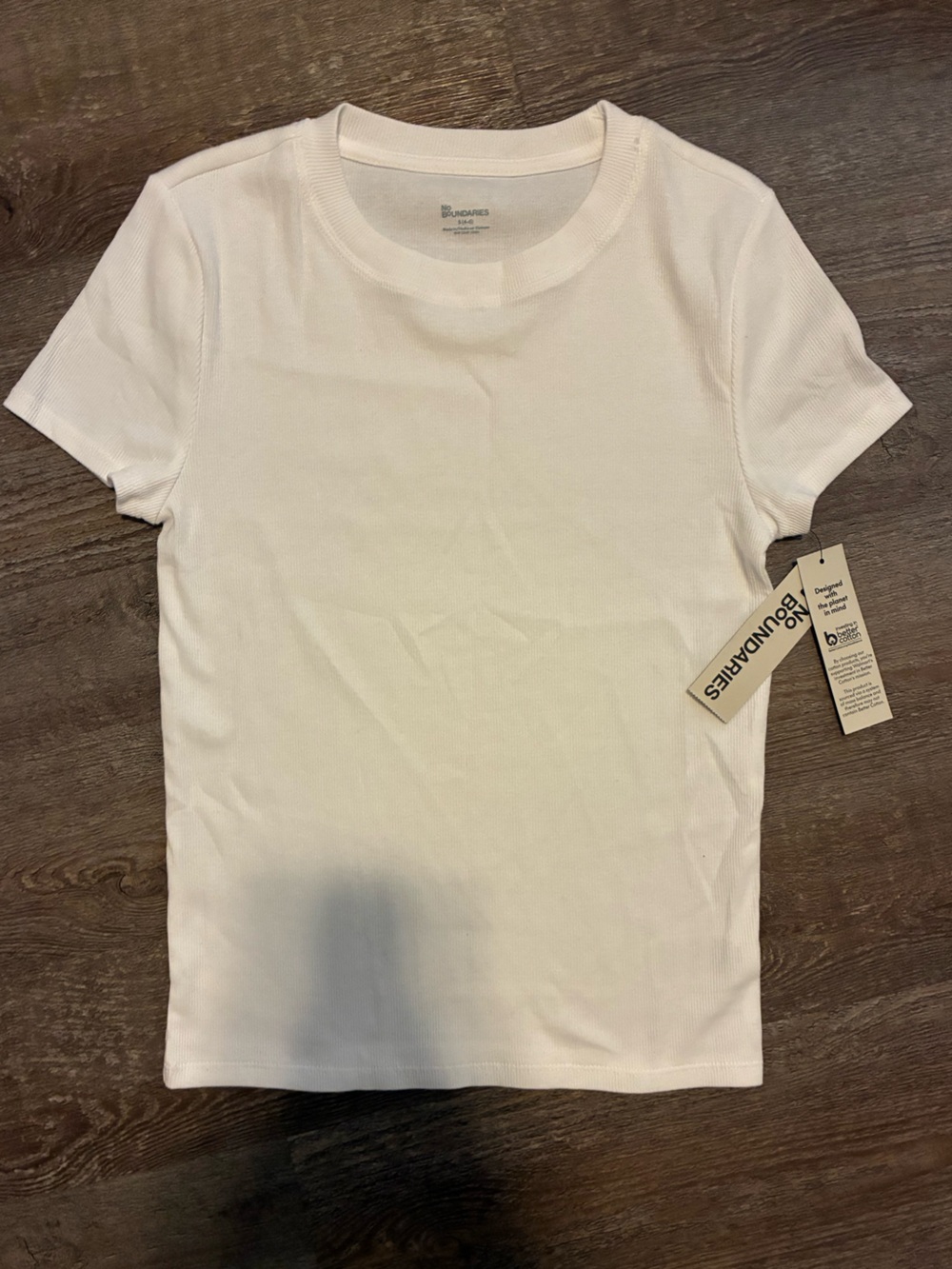 NWT Ribbed White T-Shirt